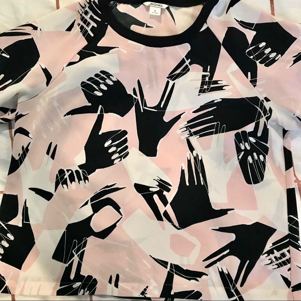 Monki printed shirt